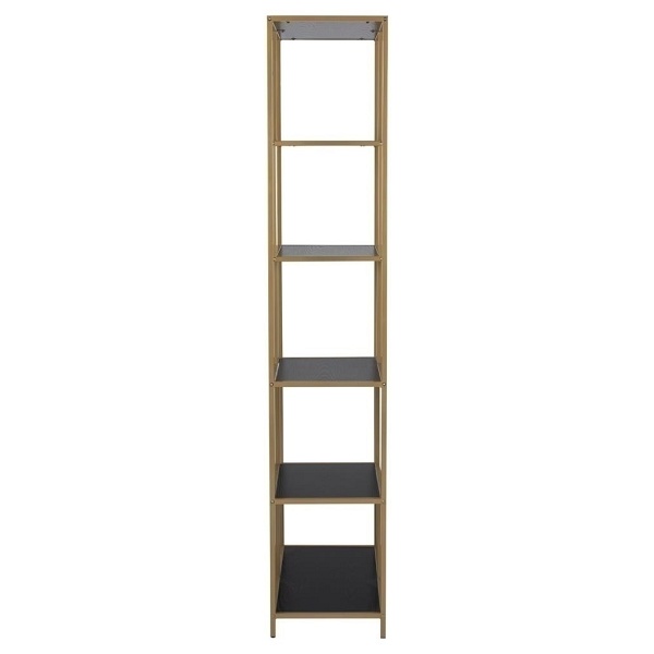 Regał Seaford II złoty/czarny - ACTONA